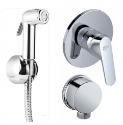 Set (A5960AA CERAPLAN 2 (см-ль д/душа (вн. и скр.части)+B0595AA гиг.душ со шлангом 125 см и держ+B9448AA шланг подсоединение) B0040AA