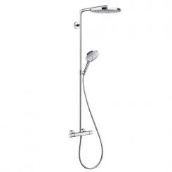Душевая система Hansgrohe Raindance Select S 240 2 jet Showerpipe хром/белый 27129400