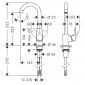 Смеситель для кухни Hansgrohe Logis 71835000