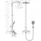 Душевая система Hansgrohe Raindance Select Showerpipe хром 360 27113000 