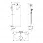Душевая система Hansgrohe Raindance Select Showerpipe 240 27117000
